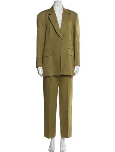 Pre-owned Raey Pant Set W/ Tags In Green
