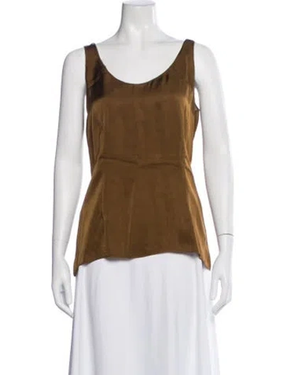 Pre-owned Raey Scoop Neck Sleeveless Top In Blue