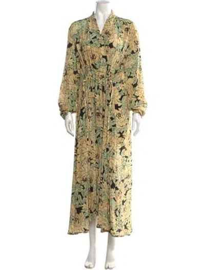 Pre-owned Raey Silk Long Dress W/ Tags In Multi