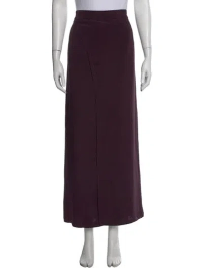 Pre-owned Raey Silk Long Skirt In Purple