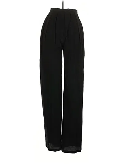 Pre-owned Raey Silk Pants In Black