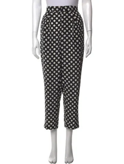 Pre-owned Raey Silk Wide Leg Pants In Black