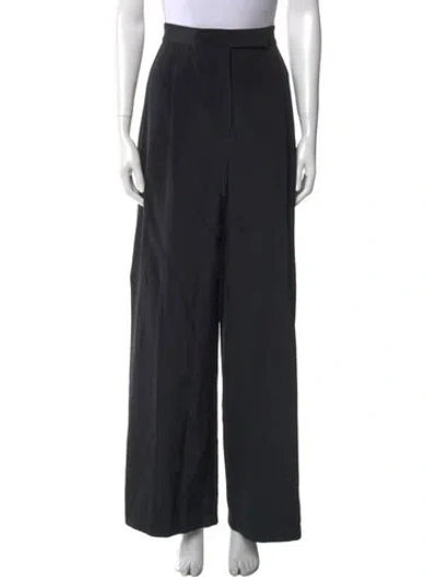 Pre-owned Raey Silk Wide Leg Pants In Blue