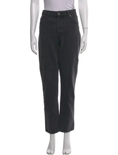Pre-owned Raey Straight Leg Pants In Gray