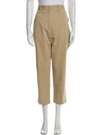 Pre-owned Raey Straight Leg Pants In Neutral