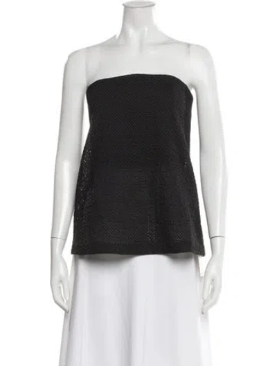 Pre-owned Raey Strapless Top In White
