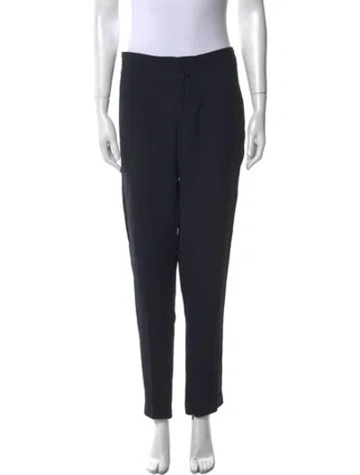 Pre-owned Raey Striped Skinny Leg Pants In Black