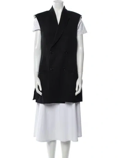 Pre-owned Raey Vest In Black