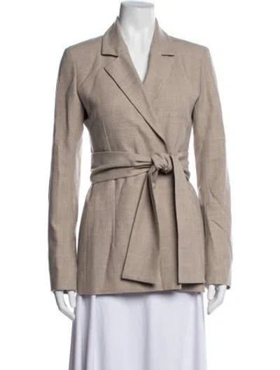 Pre-owned Raey Virgin Wool Blazer In Neutrals