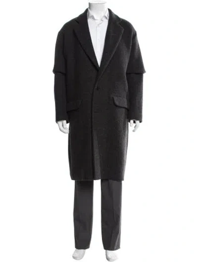 Pre-owned Raey Virgin Wool Coat In Black
