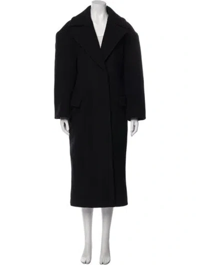 Pre-owned Raey Virgin Wool Faux Fur Coat W/ Tags In Blue