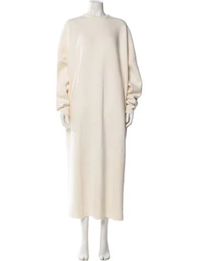 Pre-owned Raey Virgin Wool Long Dress W/ Tags In Neutral