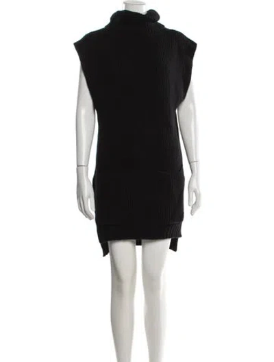 Pre-owned Raey Virgin Wool Turtleneck Sweater In Black