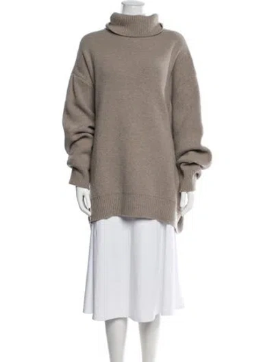 Pre-owned Raey Virgin Wool Turtleneck Sweater In Neutrals