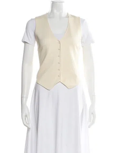 Pre-owned Raey Virgin Wool Vest In Neutral