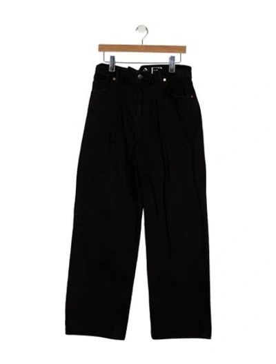 Pre-owned Raey Wide Leg Pants In Black