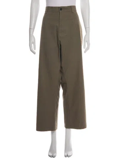 Pre-owned Raey Wide Leg Pants In Green