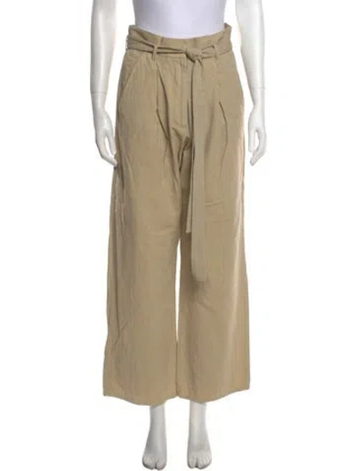 Pre-owned Raey Wide Leg Pants In Neutral