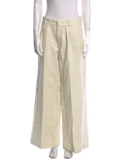 Pre-owned Raey Wide Leg Pants In Neutral