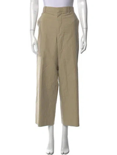 Pre-owned Raey Wide Leg Pants In Neutral