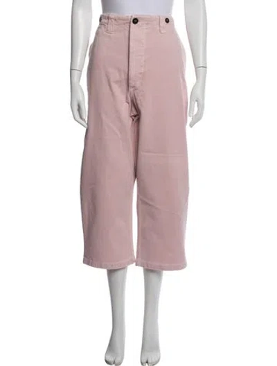 Pre-owned Raey Wide Leg Pants In Pink