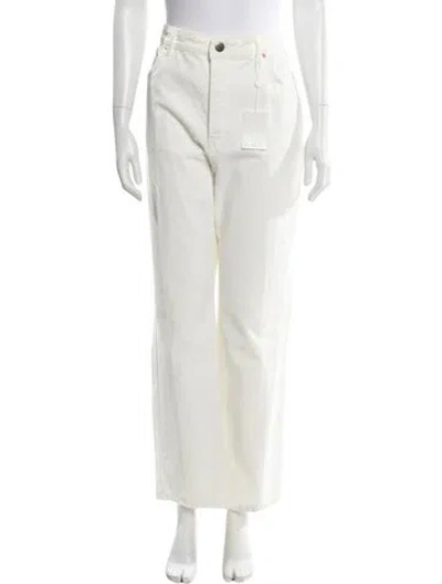 Pre-owned Raey Wide Leg Pants In White
