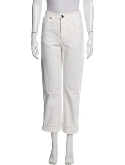 Pre-owned Raey Wide Leg Pants In White