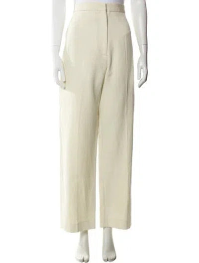 Pre-owned Raey Wide Leg Pants In Yellow