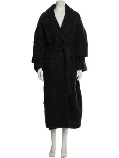 Pre-owned Raey Wool Coat In Black