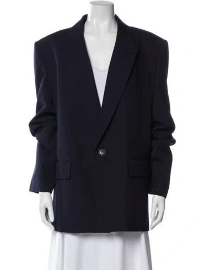Pre-owned Raey Wool Coat In Blue
