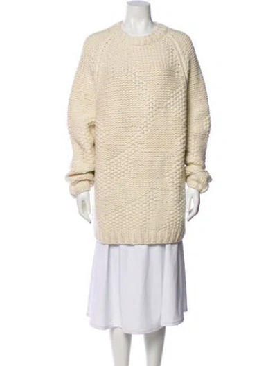 Pre-owned Raey Wool Crew Neck Sweater W/ Tags In Neutral
