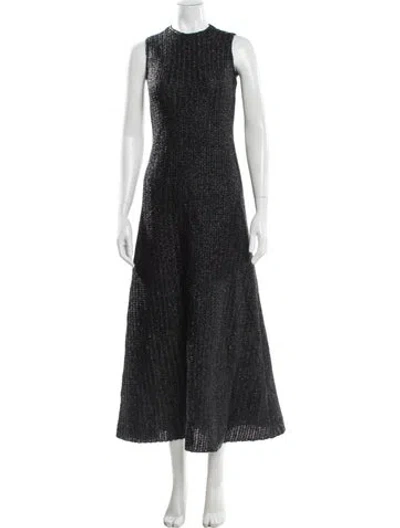 Pre-owned Raey Wool Long Dress In Gray