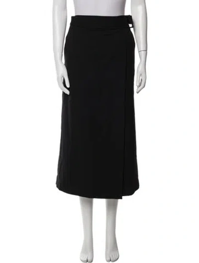 Pre-owned Raey Wool Midi Length Skirt In Blue