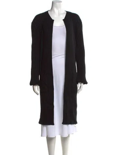 Pre-owned Raey Wool Open Front Sweater W/ Tags In Black