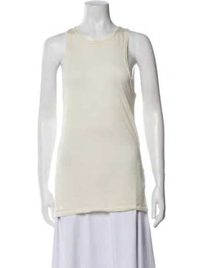 Pre-owned Raey Wool Scoop Neck Top In Neutral