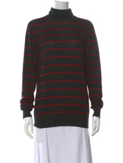 Pre-owned Raey Wool Striped Sweater In Black