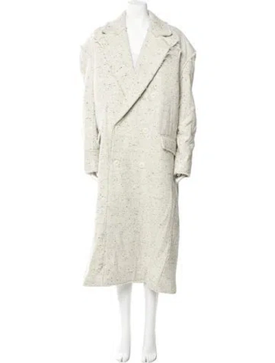 Pre-owned Raey Wool Trench Coat In Neutral
