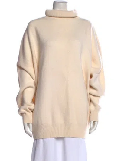 Pre-owned Raey Wool Turtleneck Sweater In Neutral