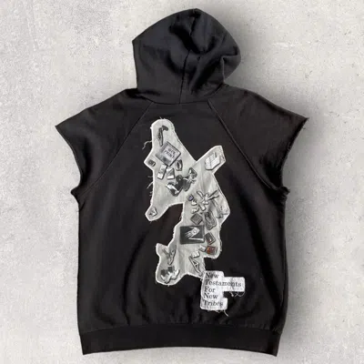 Pre-owned Raf By Raf Simons X Raf Simons New Testaments For New Tribes Patch Hoodie In Black