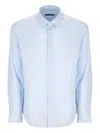 Raf Moore Button-down Shirt In Blue