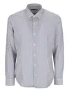 Raf Moore Pinstripe Shirt In Gray