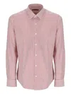 Raf Moore Pinstriped Shirt In Red