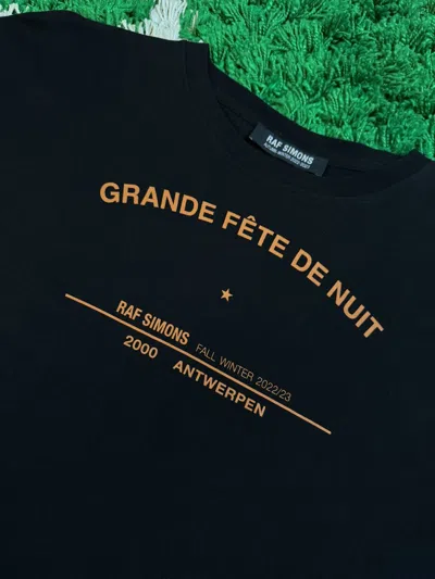 Pre-owned Raf Simons - Grande Fete De Nuit Shirt In Black