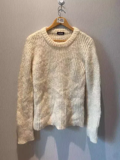Pre-owned Raf Simons 15aw Mohair Sweater In White