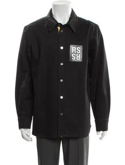 Pre-owned Raf Simons 2010's Graphic Print Shirt In Black