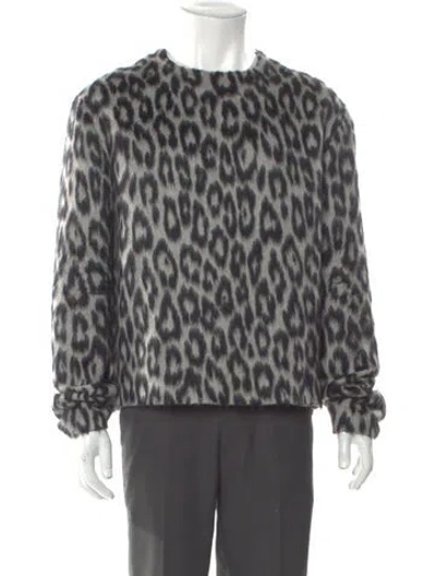 Pre-owned Raf Simons 2013 Alpaca Pullover In Gray