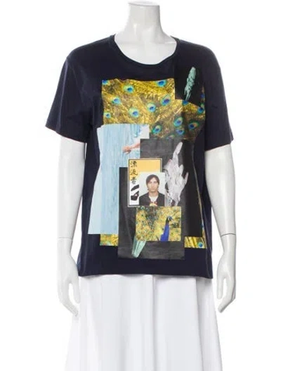 Pre-owned Raf Simons 2015 Collage T-shirt In Blue