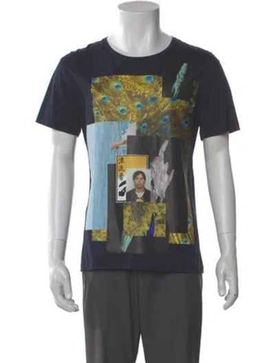 Pre-owned Raf Simons 2015 Collage T-shirt In Blue