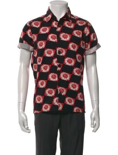 Pre-owned Raf Simons 2015 Graphic Print Shirt In Red