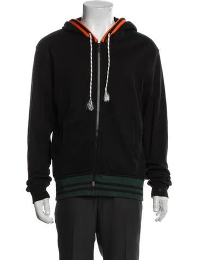 Pre-owned Raf Simons 2016 Striped Jacket In Black